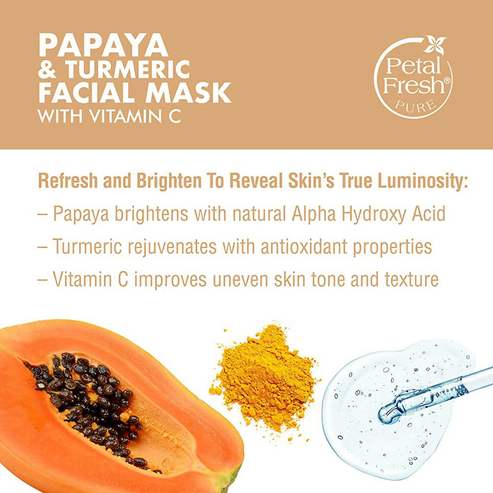 Petal Fresh Brightening Papaya & Turmeric Facial Mask - Distacart