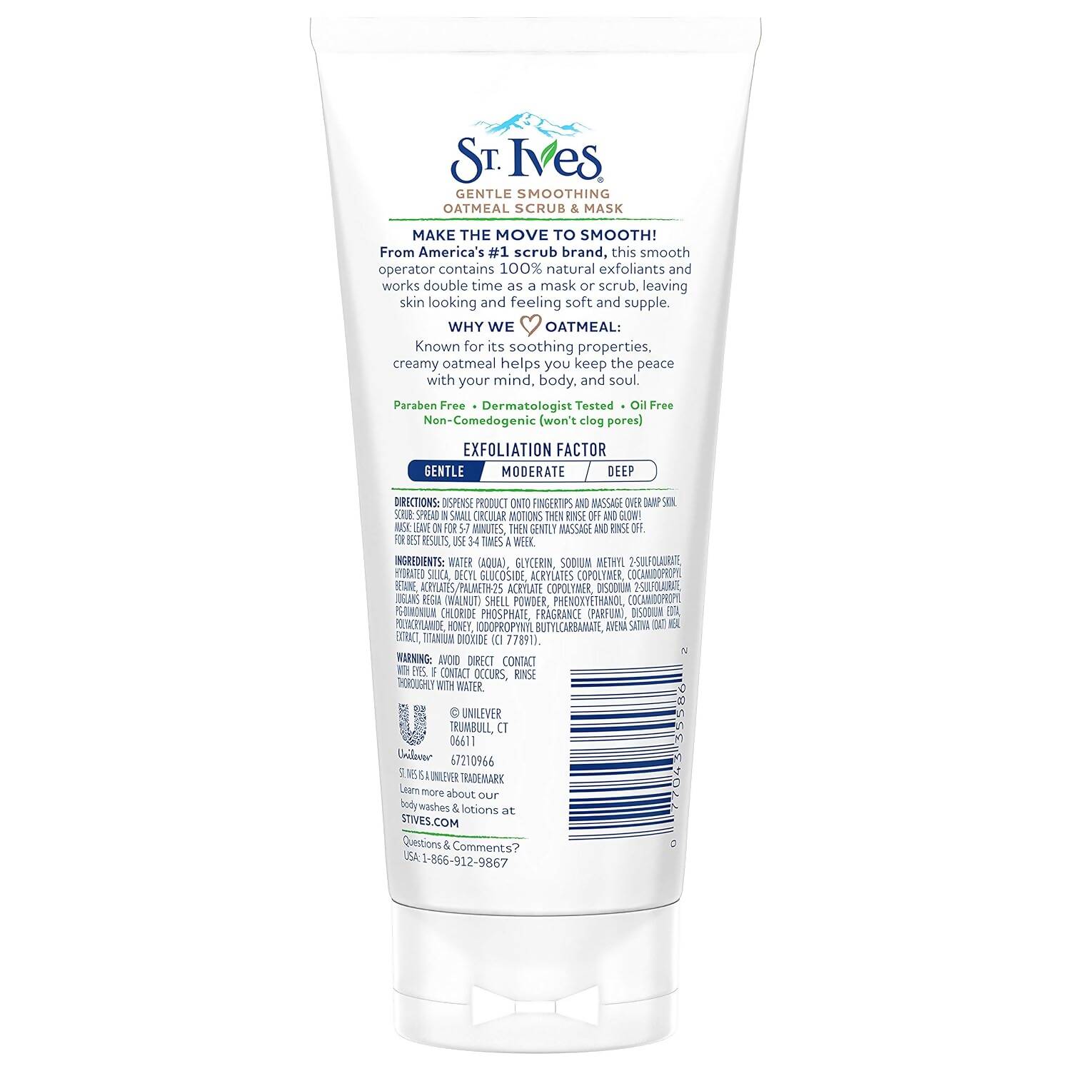 St. Ives Gentle Smoothing Oatmeal Scrub and Mask - Distacart