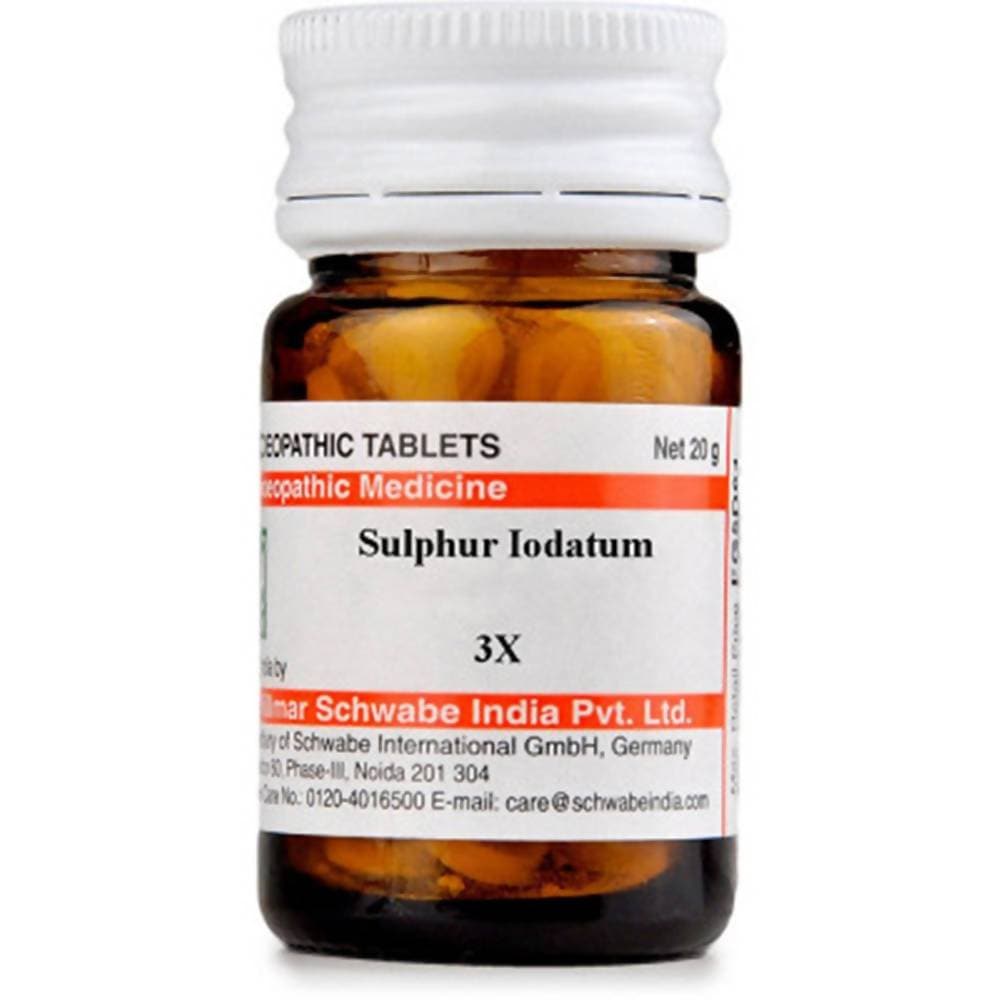 Dr. Willmar Schwabe India Sulphur Iodatum Trituration Tablet 3X - Distacart