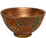 Thumbnail for Nizalia Floral Motif Embossed Paper Mache Bowl