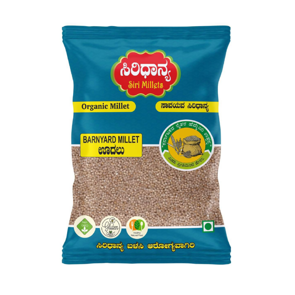 Siri Millets Organic Barnyard Millet - Unpolished and Processed Grains (Udalu) - Distacart