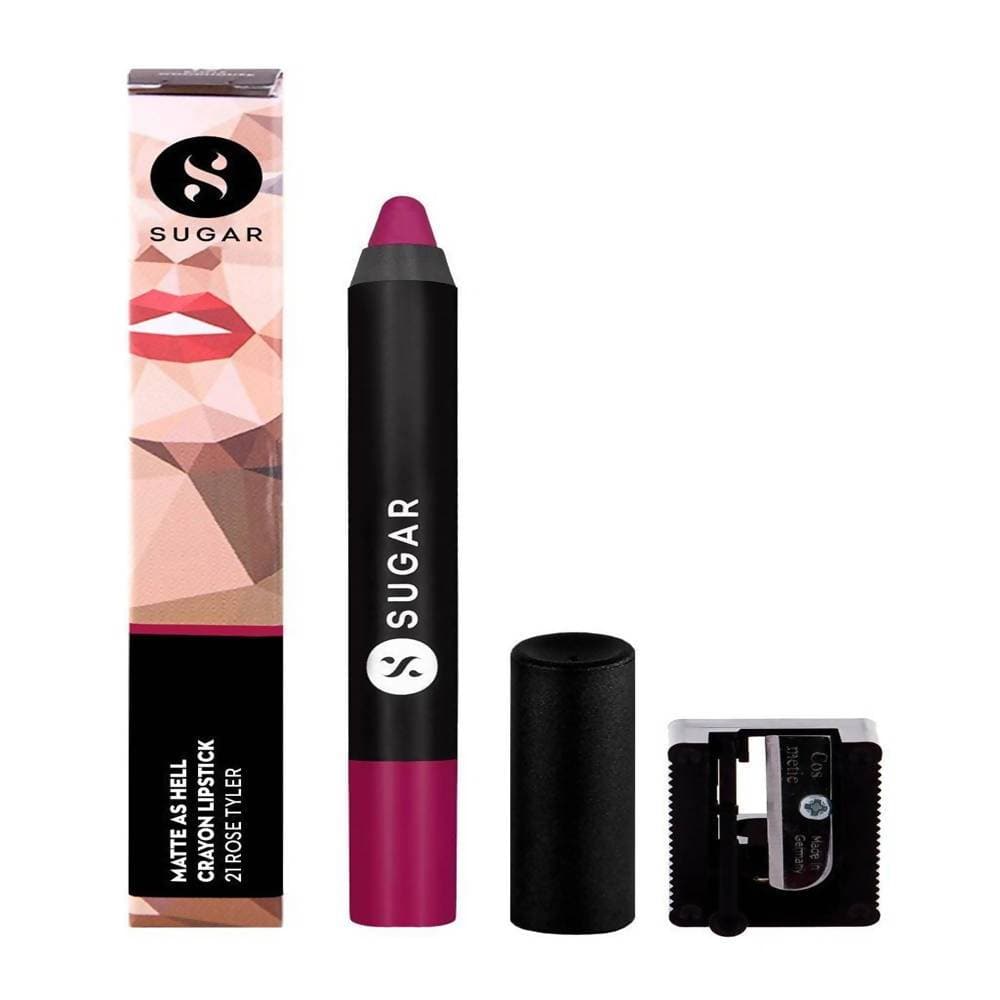 Sugar Matte As Hell Crayon Lipstick - Rose Tyler (Deep Rose) - Distacart