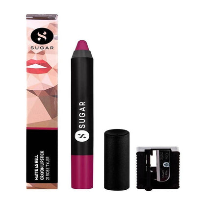 Sugar Matte As Hell Crayon Lipstick - Rose Tyler (Deep Rose) - Distacart