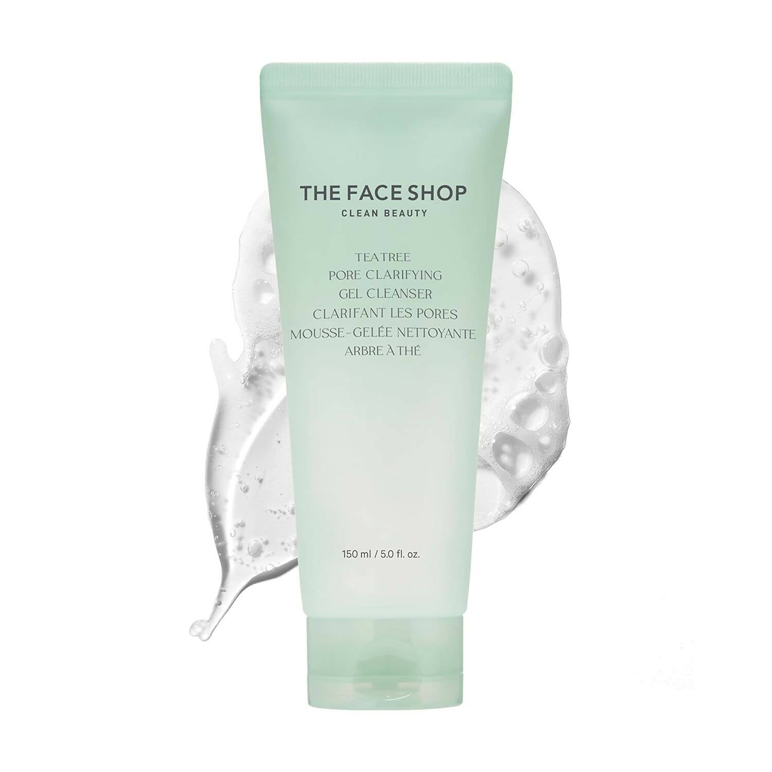 The Face Shop Tea Tree Pore Clarifying Gel Cleanser - Distacart