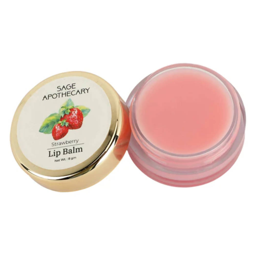 Sage Apothecary Strawberry Lip Balm - Distacart