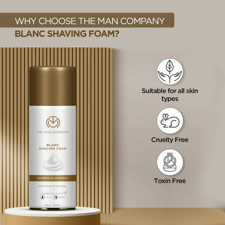 The Man Company Blanc Shaving Foam - Distacart