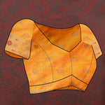 Thumbnail for Lorenvalley Fashion Orange Soft Paithani Silk Woven Design Gold Zari Meenakari Weaving Saree - Distacart