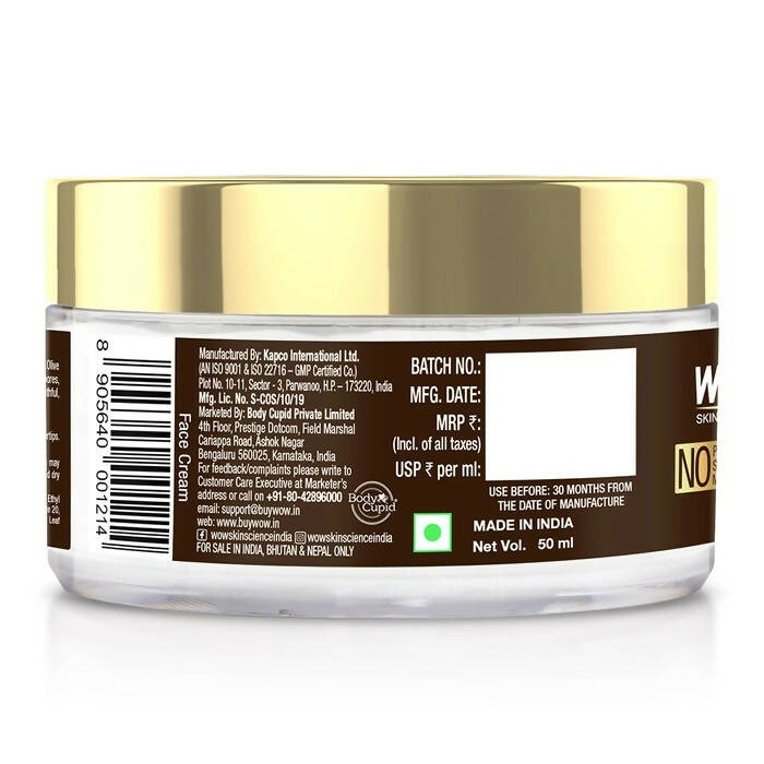 Wow Skin Science Night Cream With Niacinamide & Olive Leaf Extract - Distacart