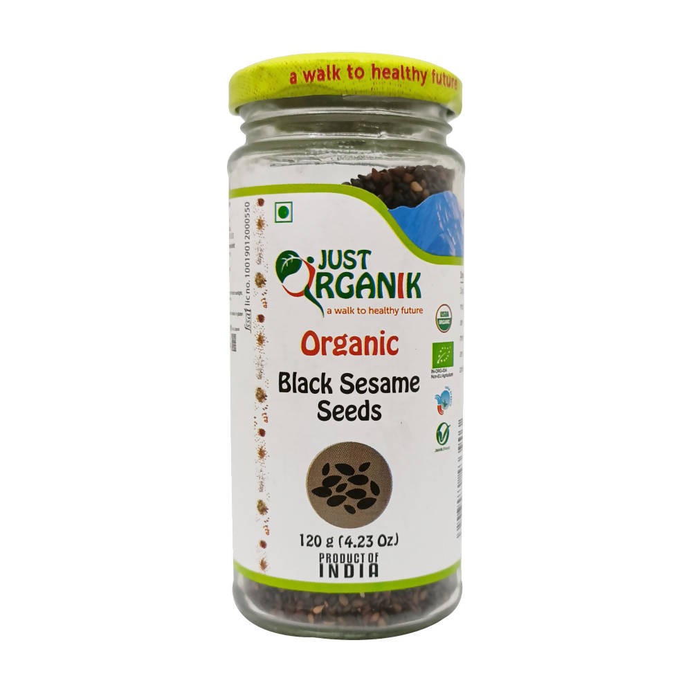 Just Organik Black Sesame Seeds (Kala Til) - Distacart