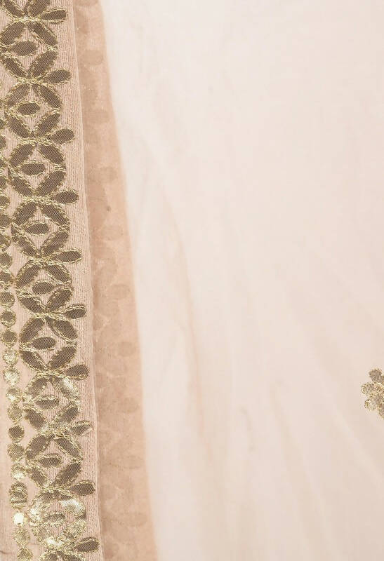 Mominos Fashion Moeza Orgenza Gotta Patti Light Golden Dupatta - Distacart