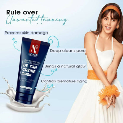 NutriGlow Advanced Organics De Tan Cream Mask - Distacart