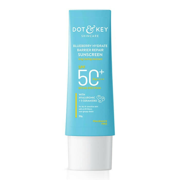Dot & Key Blueberry Hydrating Barrier Repair Face Sunscreen SPF 50+ - Distacart
