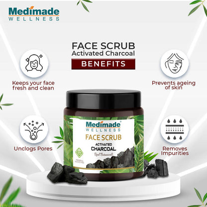 Medimade Wellness Activated Charcoal Face Scrub