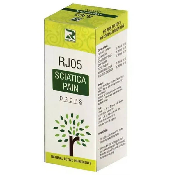 Dr. Raj Homeopathy RJ05 Sciatica Pain Drops