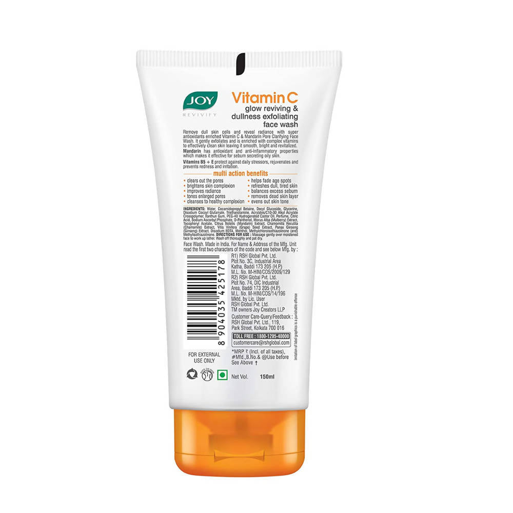 Joy Revivify Vitamin C Face Wash - Distacart