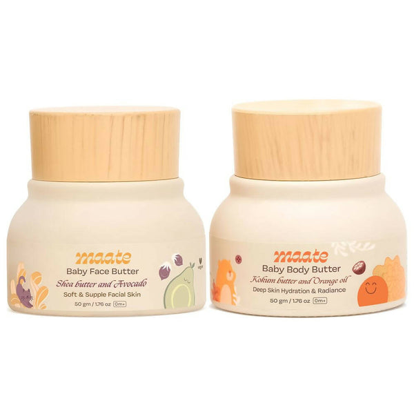 Maate Baby Butter Box Combo - Moisturizer Face Butter and Body Butter - Distacart