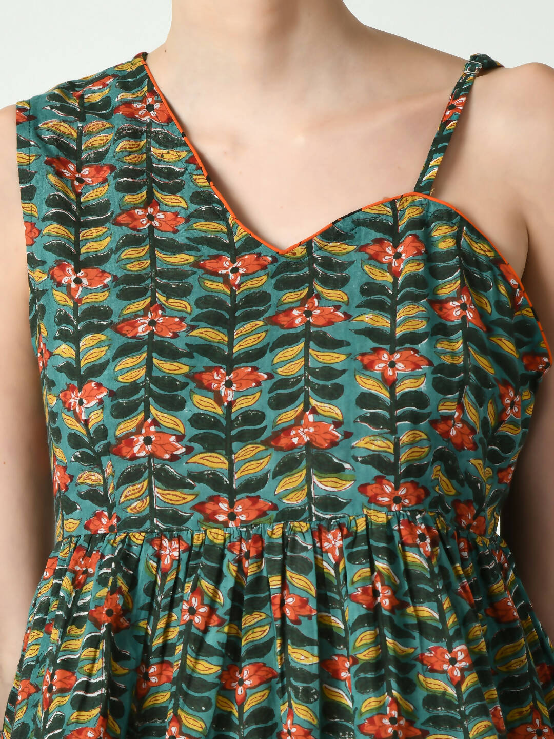 Myshka Women's Green Floral Printed Top - Distacart