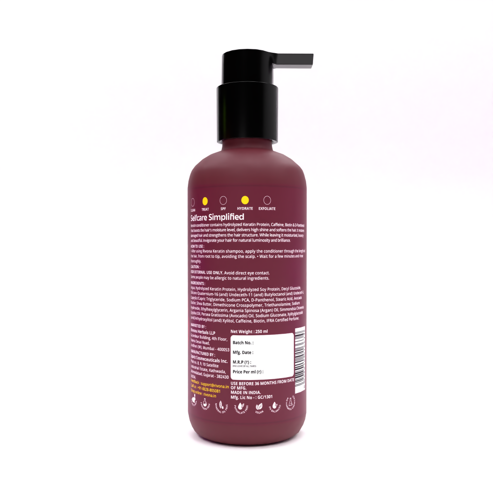 Rivona Naturals Keratin Therapy Conditioner - Distacart