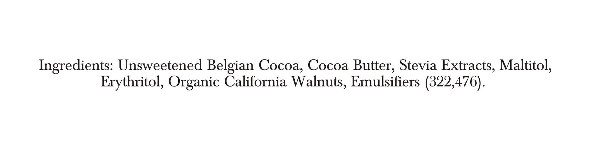 Zevic 70% Dark Belgian Couverture Chocolate with Organic Californian Walnuts