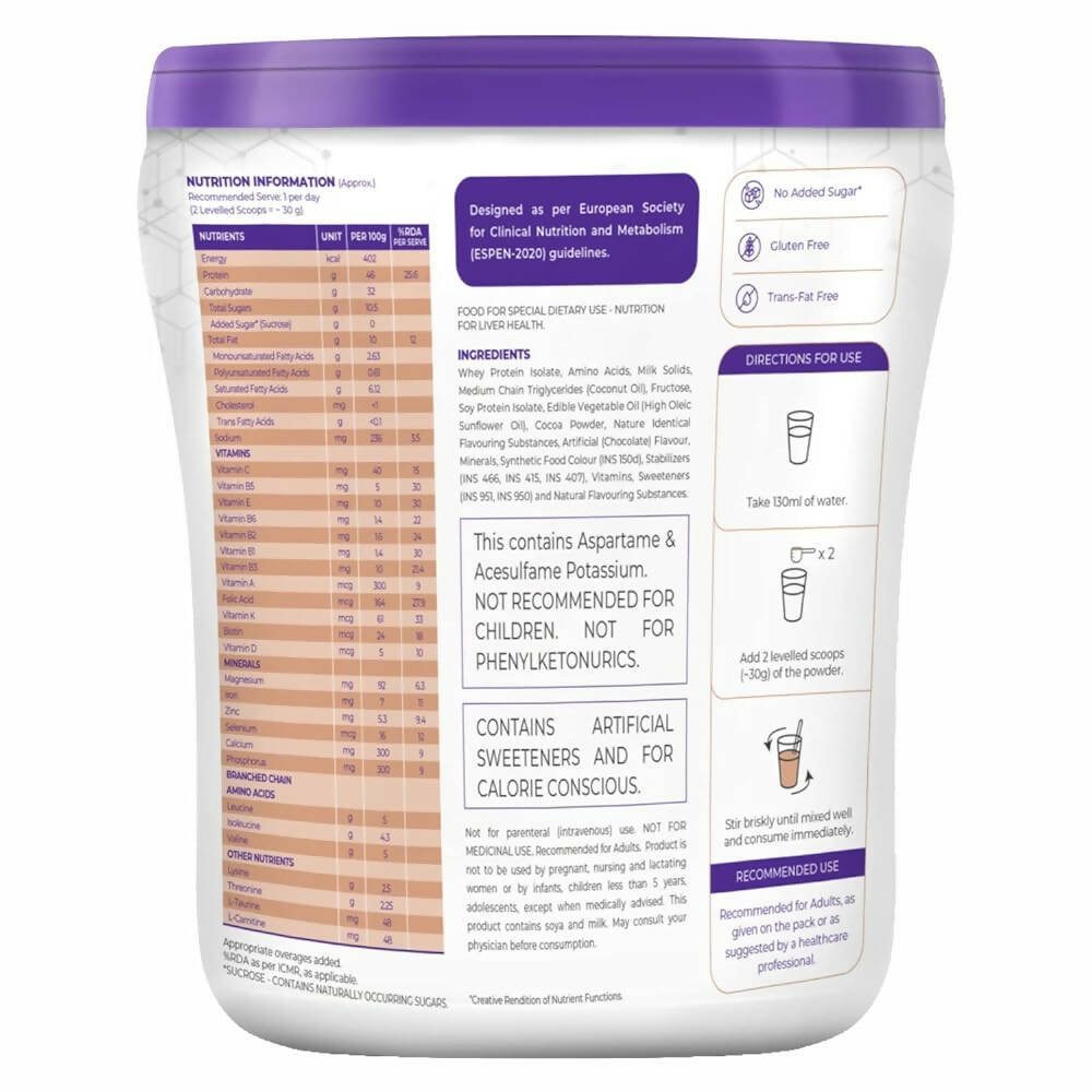 Celevida Liv Nutrition Health Drink - Chocolate Flavor - Distacart