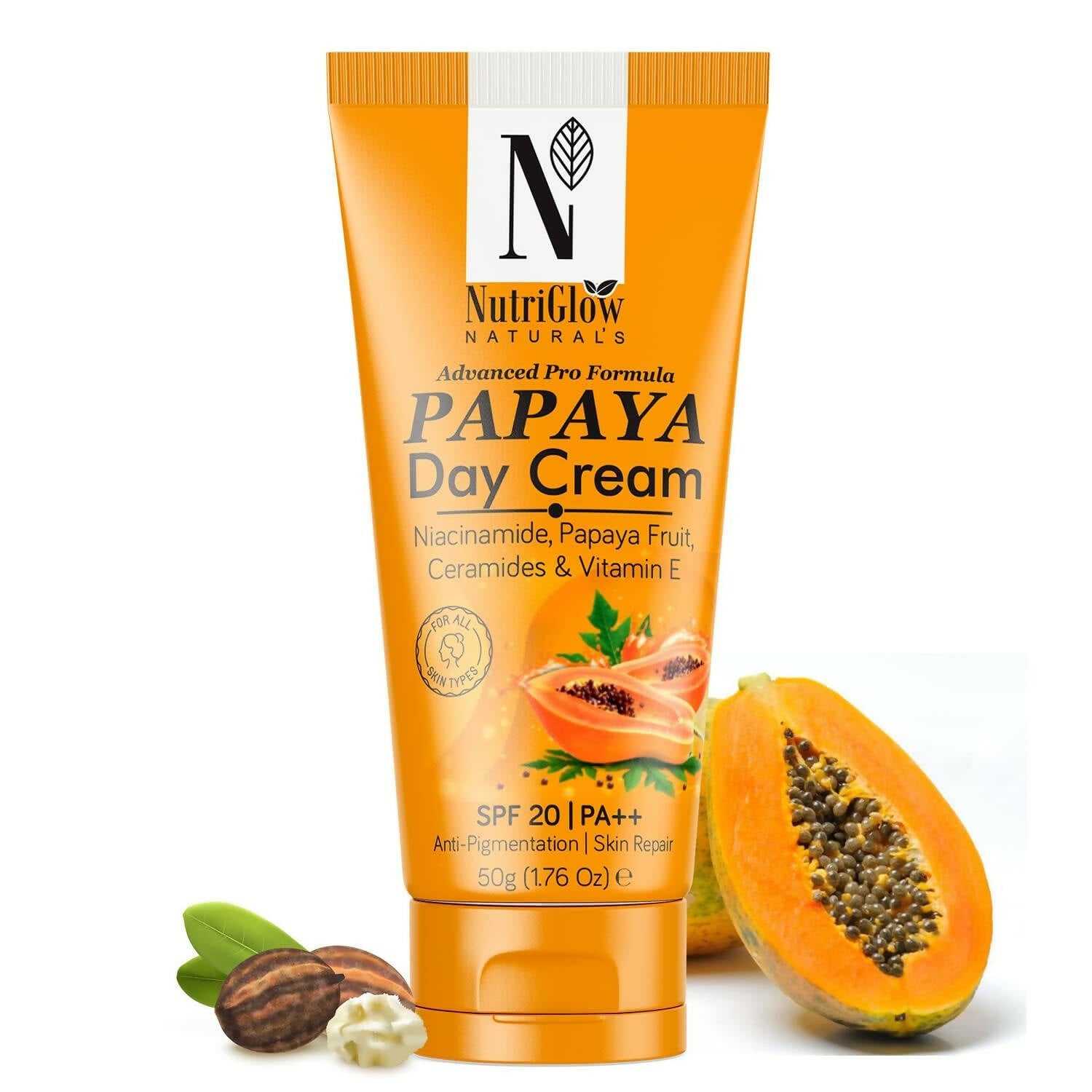 NutriGlow NATURAL'S Advanced Pro Formula Papaya Day Cream SPF 20 PA++ - Distacart
