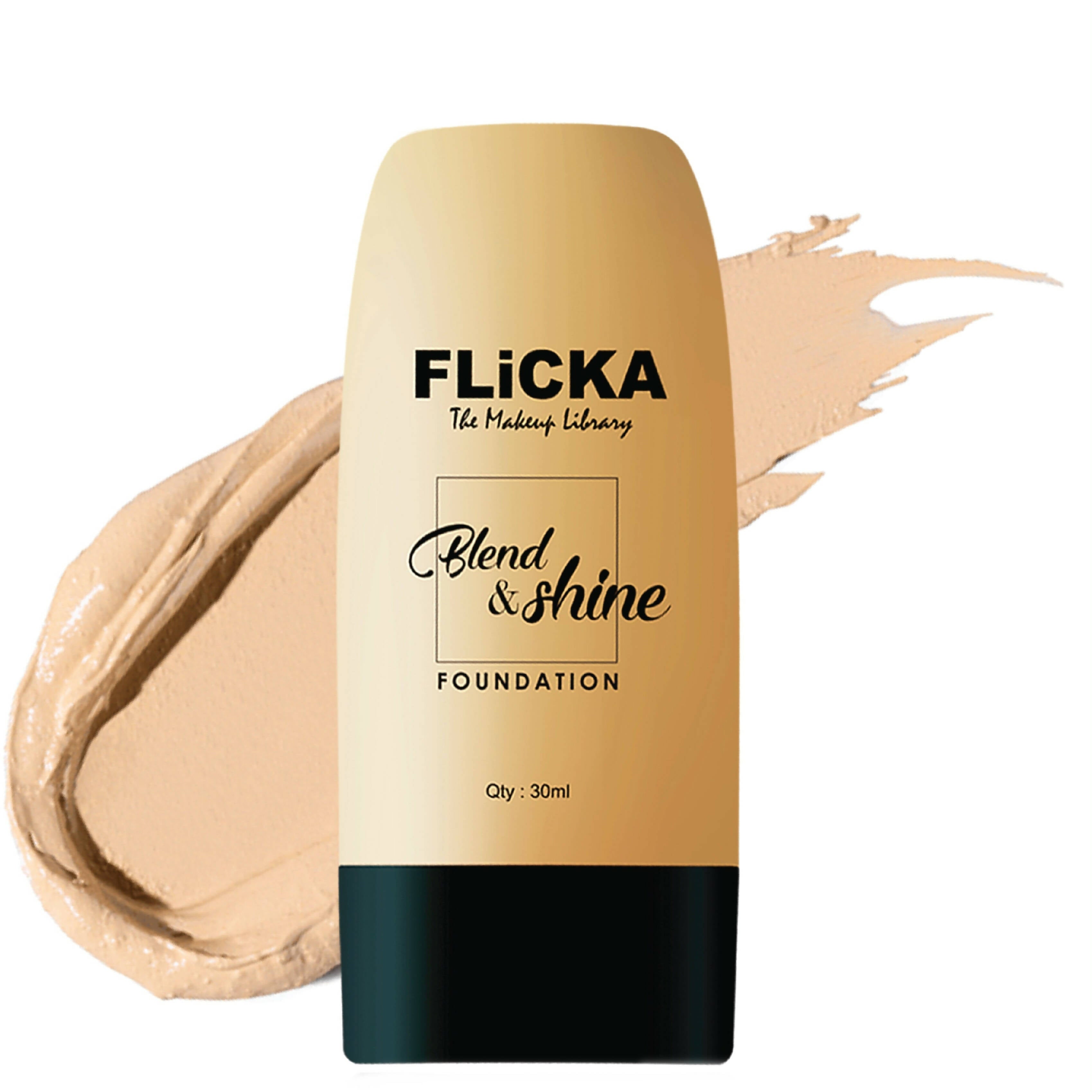 Flicka Blend & Shine Foundation - Ivory - Distacart