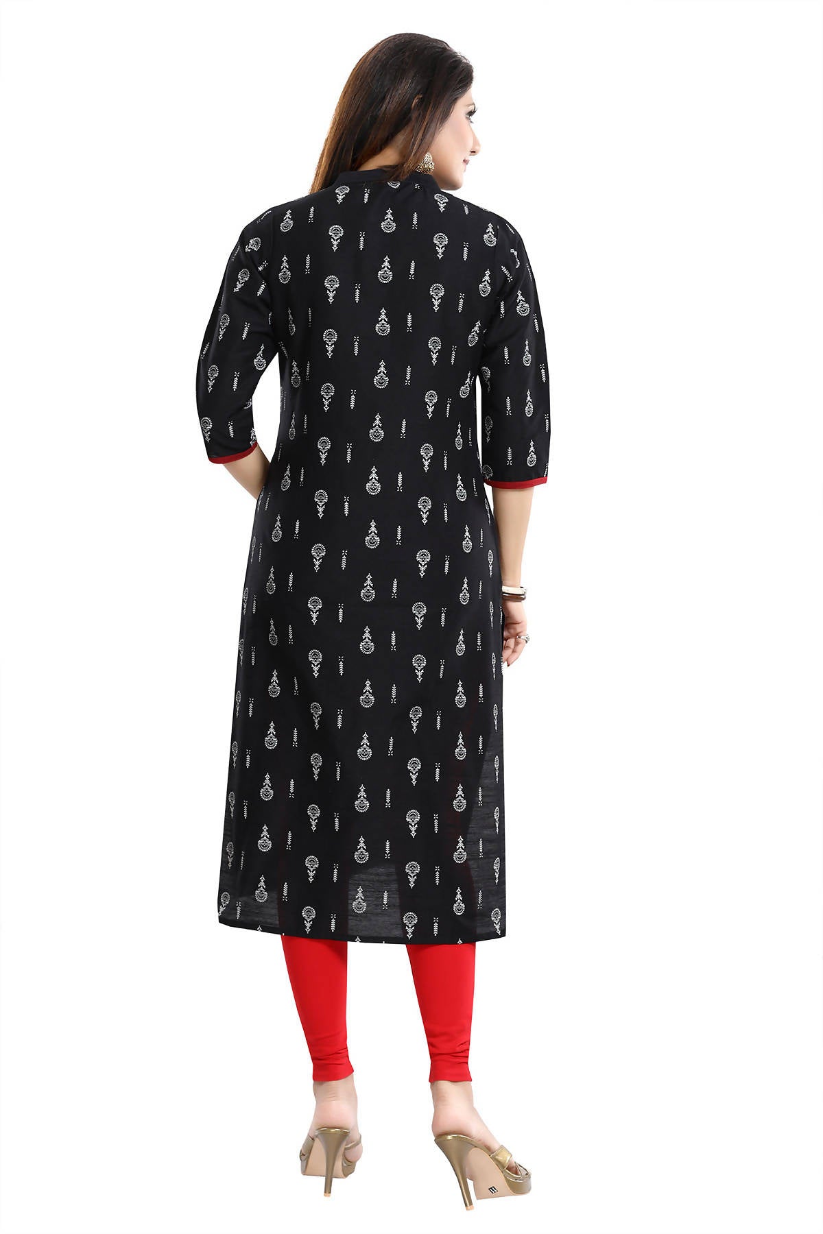 Snehal Creations Designer Long Raw Silk Embroidery Kurti - Distacart