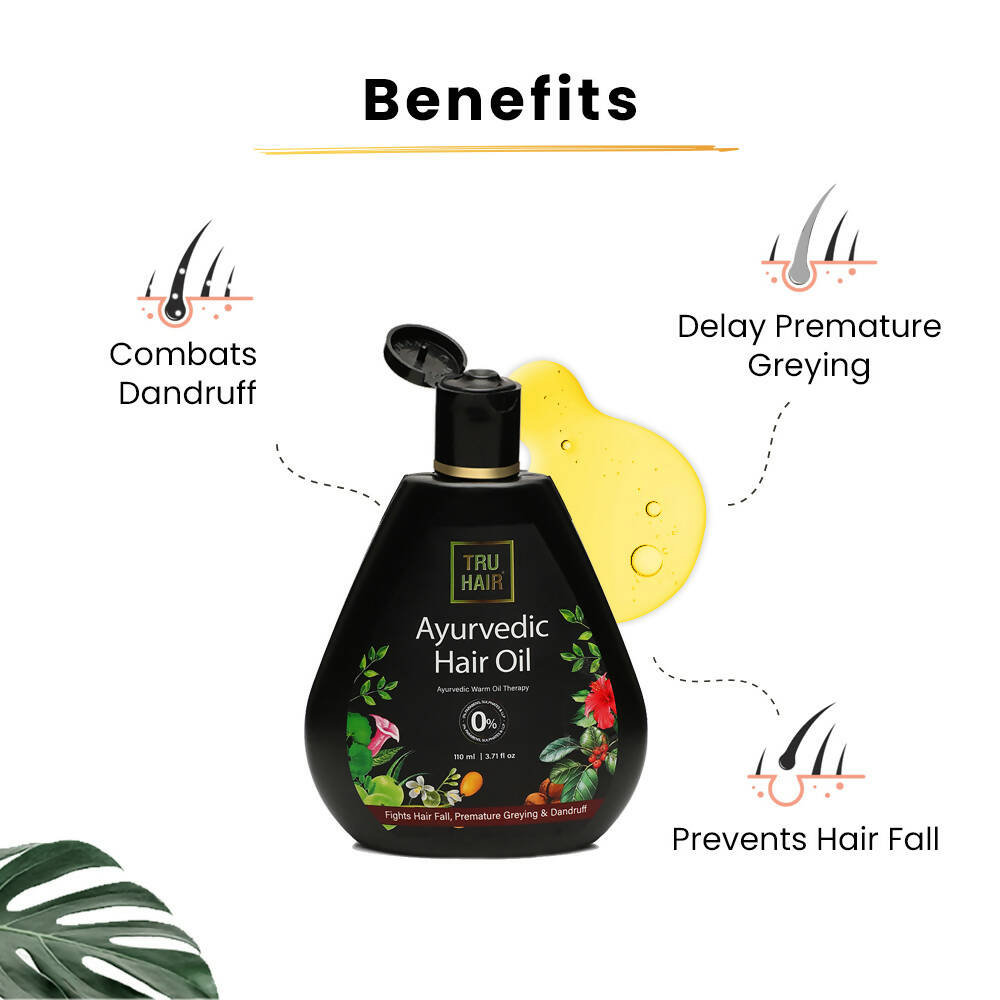 Tru Hair & Skin Hair Oil For Hair Fall Control & Dandruff - Distacart