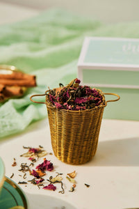 Thumbnail for The Herb Boutique Brass Tea Strainer Basket - Distacart