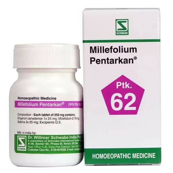 Dr. Willmar Schwabe India Millefolium Pentarkan Ptk 62 Tablets - Distacart