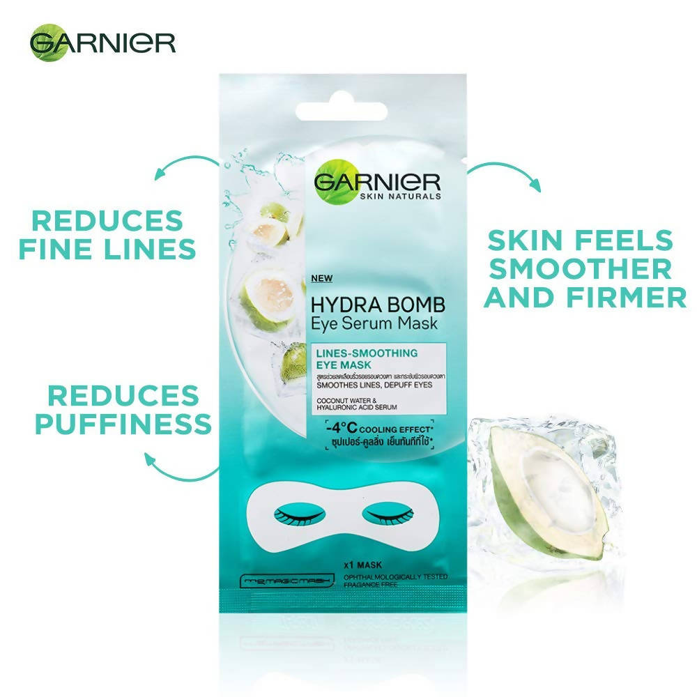 Garnier Hydra Bomb Eye Serum Coconut Water Mask - Distacart