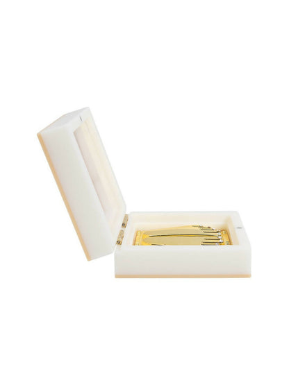 Golden Peacock White 24 CT Gold Polished Ram Darbar Prayer Box - Distacart