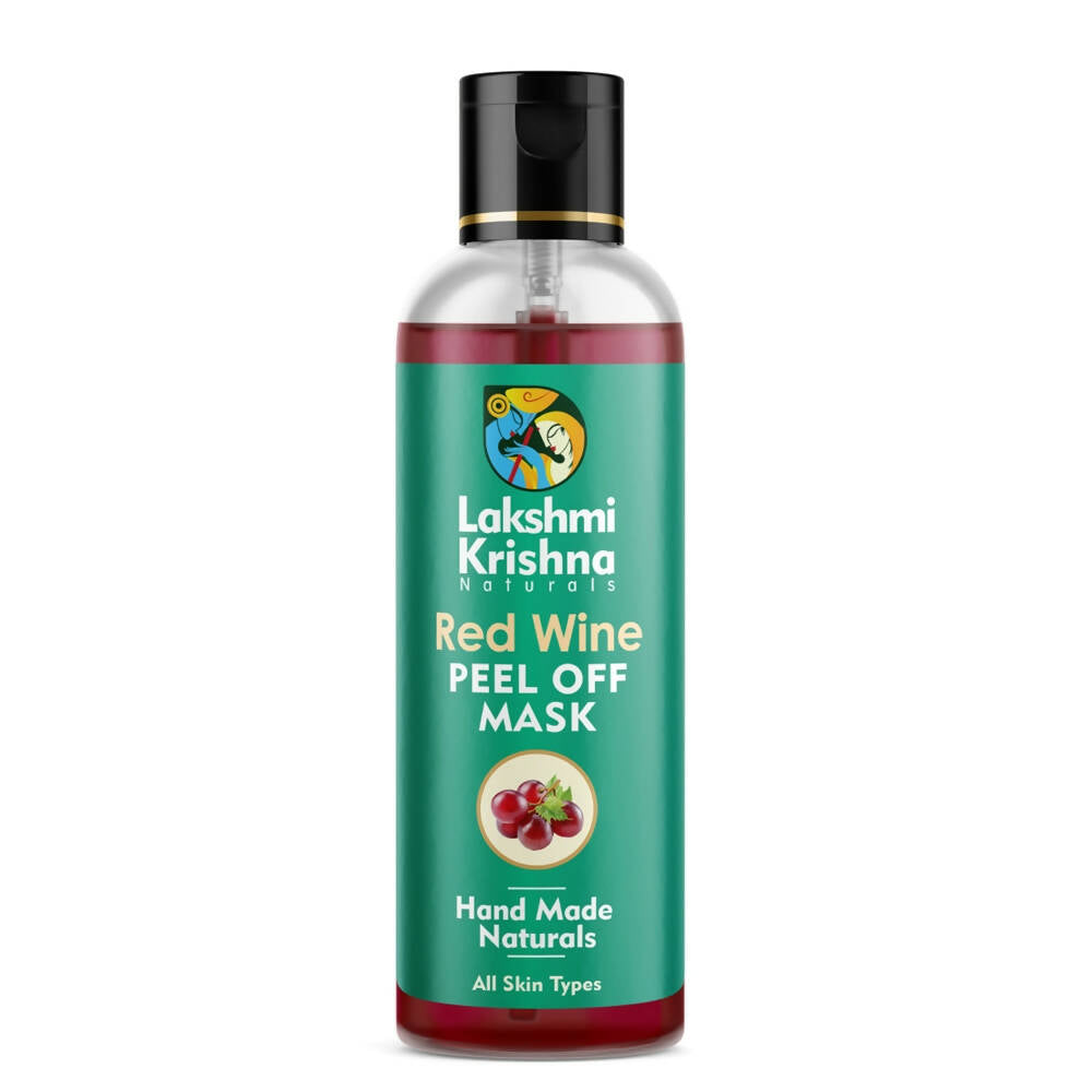 Lakshmi Krishna Naturals Red Wine Peel Off Mask - Distacart
