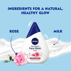 Nivea Milk Delights Rose Face Wash for Sensitive Skin