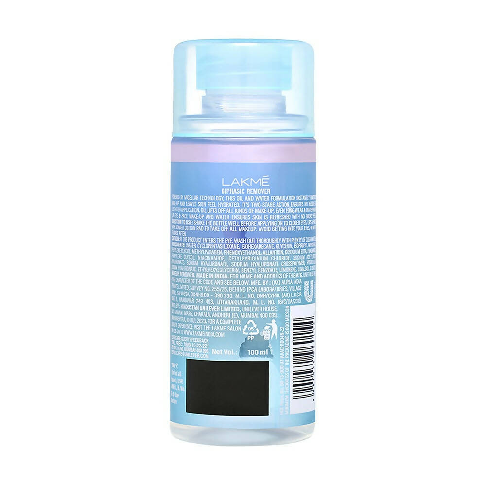 Lakme Micellar Water Bi-Phasic Make-up Remover - Distacart