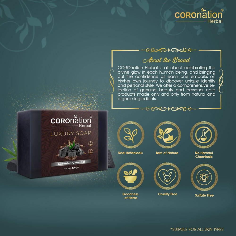 Coronation Herbal Activated Charcoal Luxury Soap - Distacart