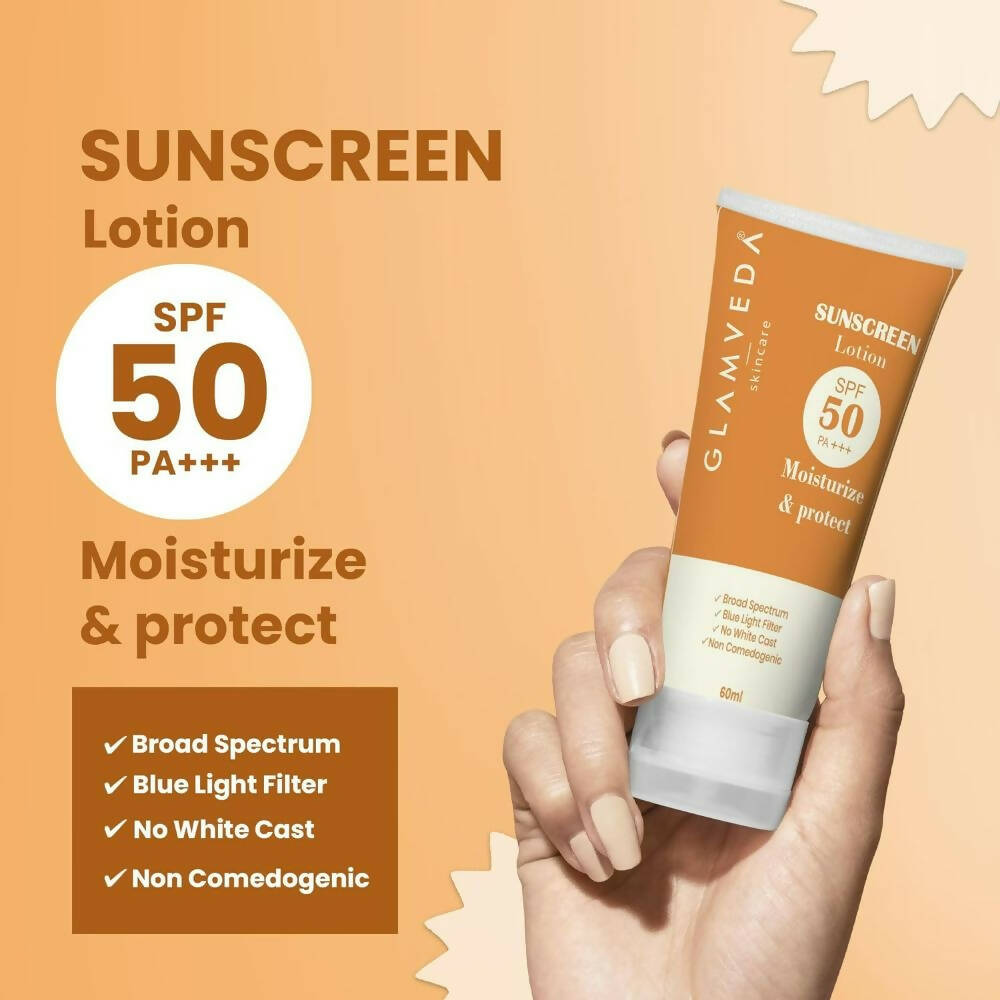 Glamveda Hybrid Sunscreen Lotion Spf 50 Pa+++ - Distacart