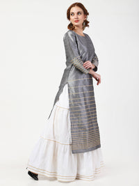 Thumbnail for Cheera Kurta With Skirt & Embroidered Dupatta set (CH108KSD) - Distacart