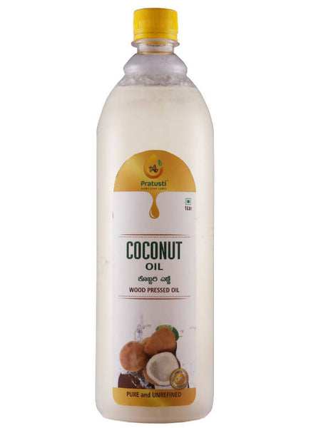 Pratusti Wood Pressed Coconut Oil - Distacart