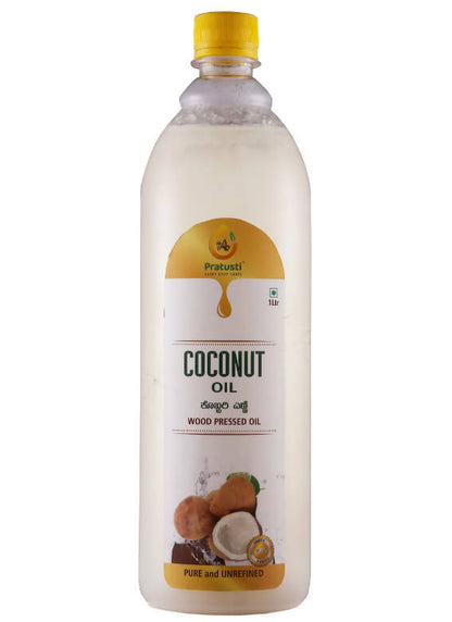Pratusti Wood Pressed Coconut Oil - Distacart