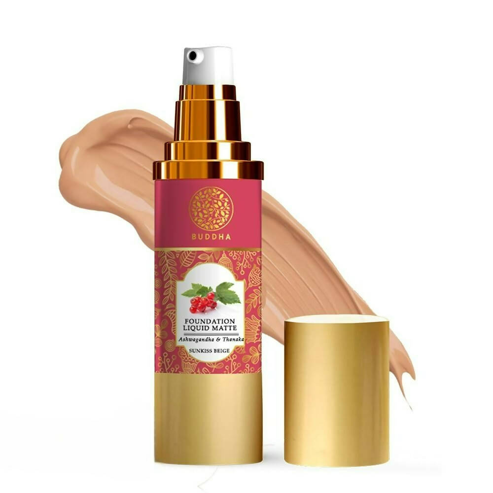 Buddha Natural Liquid Foundation Matte Sunkiss Beige - Distacart