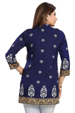 Thumbnail for Snehal Creations Endearing Ethnicity Short Blue Tunic
