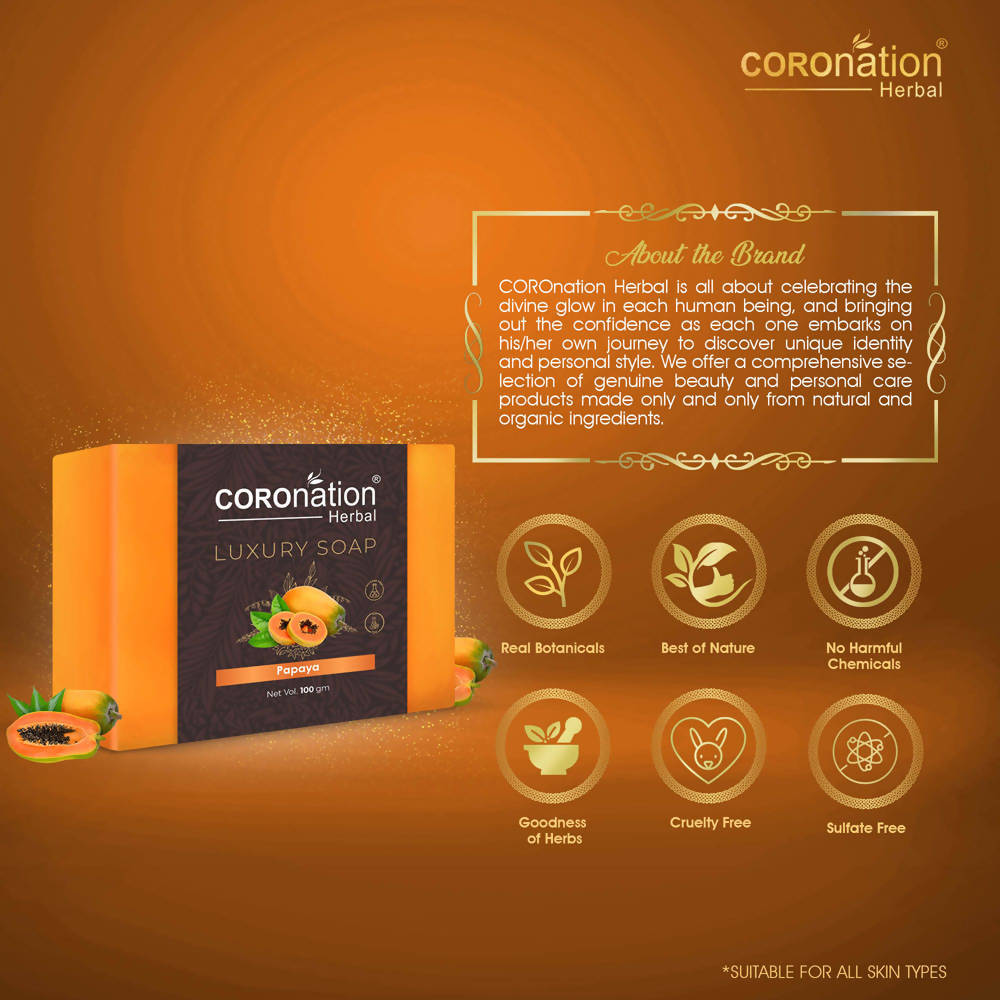 Coronation Herbal Papaya Luxury Soap - Distacart