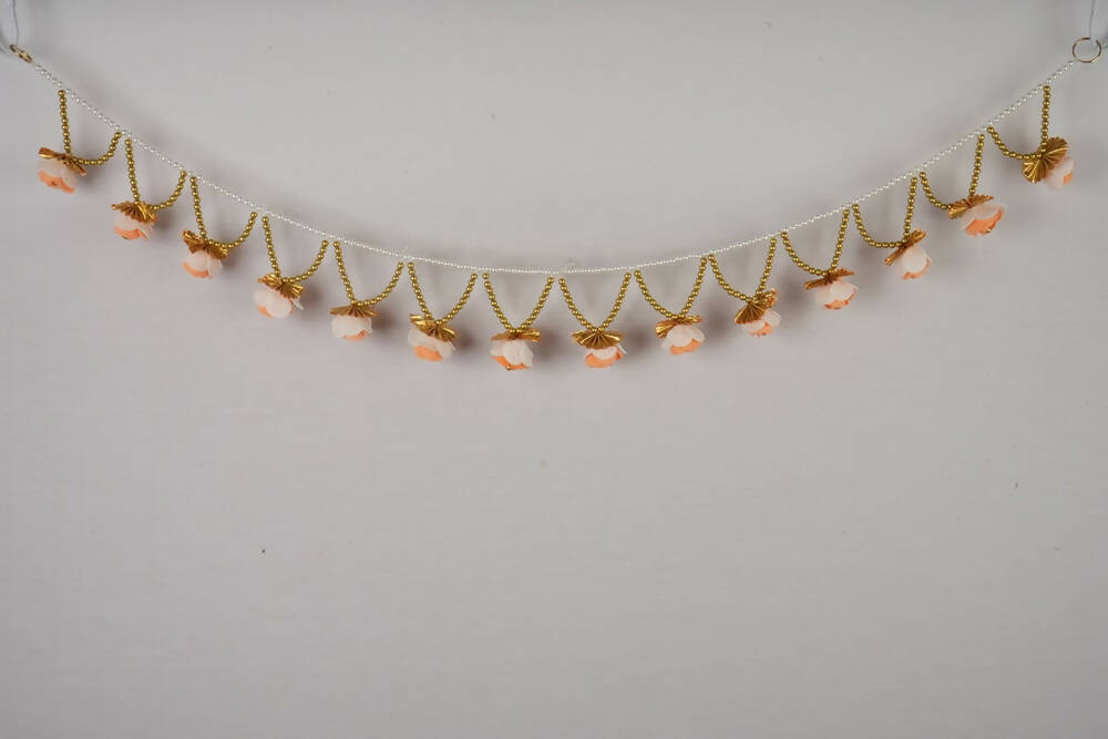 Kundan HandiKrafts Gold Orange Rose Thoranna - Distacart