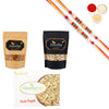 Ghasitaram Almonds, Cashews and Soan Papdi With Pearl Beads Rakhi - Distacart