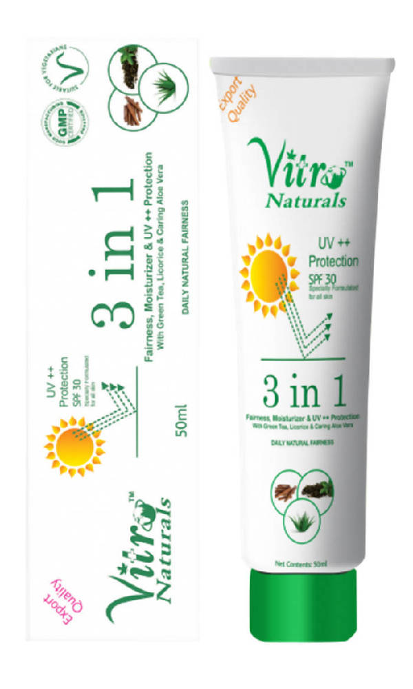 Vitro Naturals 3 in 1 UV++ Protection