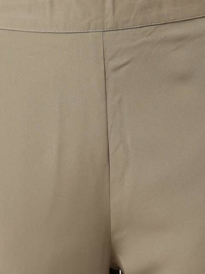 FIORRA Women's Grey Poly Crepe Straight Kurta Pant With Dupatta - Distacart