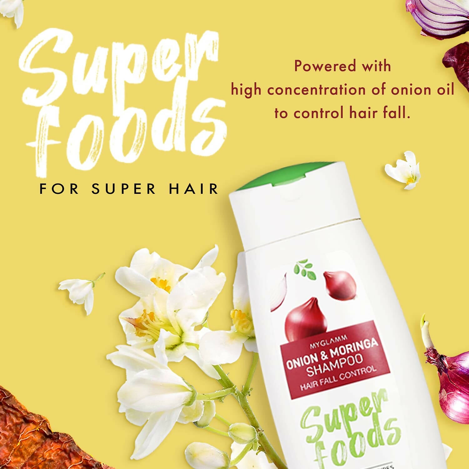 MyGlamm Superfoods Onion & Moringa Shampoo - Distacart