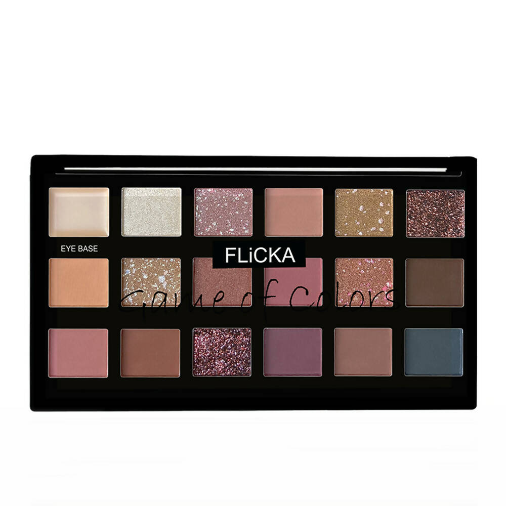 Flicka Game Of Colors Eyeshadow Palette - On First Thought - Distacart
