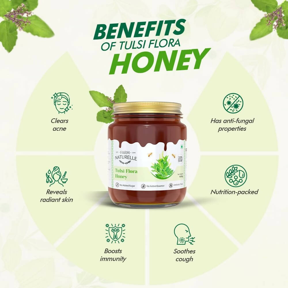 Farm Naturelle Vana Tulsi Honey Forest Flower Honey - Distacart